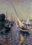 Regatta at Argenteuil Gustave Caillebotte